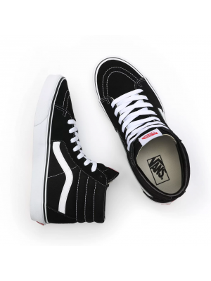 VANS SK8 HI SHOE BLACK/BLACK/WHITE