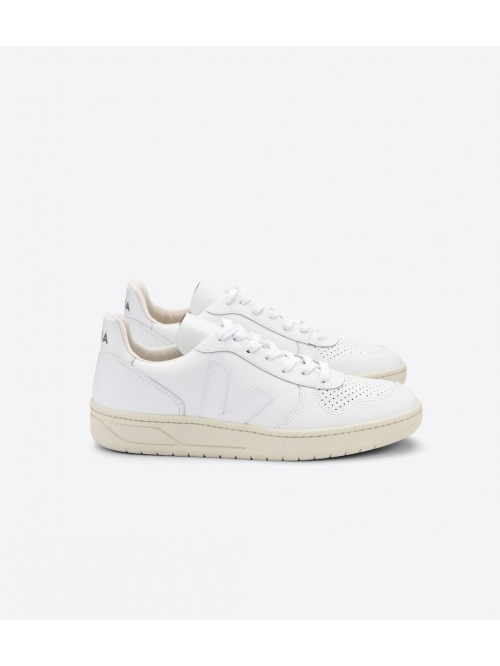 VEJA V 10 LEATHER WSHOE EXTRAWHITE