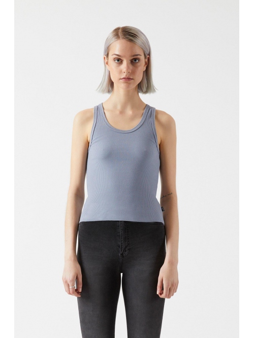 DRDENIM DEMI W`RIB TANK TOP