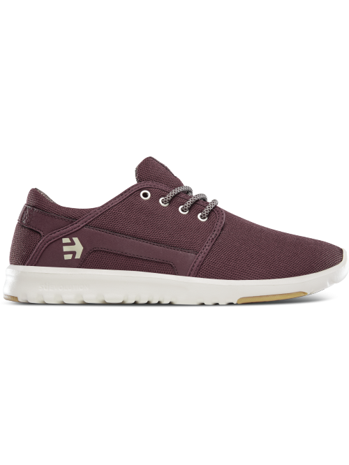 ETNIES SCOUT SHOE BURGUNDY/TAN/GUM