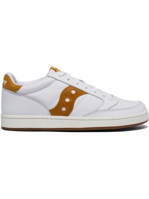 SAUCONY JAZZ COURT SHOE WHT/YELLOW