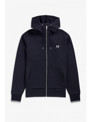 FRED PERRY HOODED ZIP THROUGH HOODED ZIP