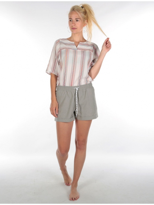 IRIEDAILY CHAMBRAY WSHORT OLIVEGREY