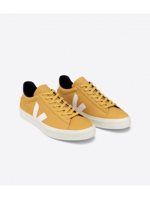 VEJA CAMPO NUBUCK WSHOE MOUTARDE/WHT