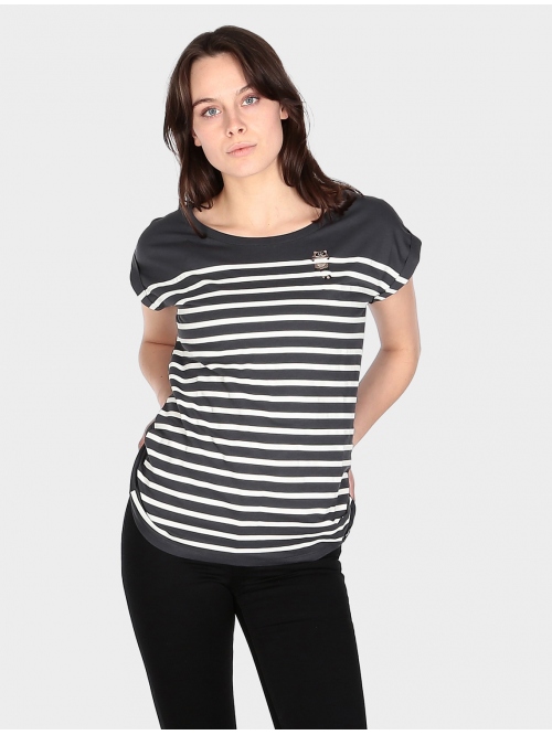 IRIEDAILY RACOON  STRIPE W`TSHIRT