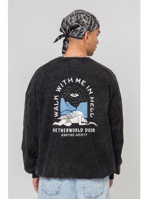 KAOTIKO CREW WASHED NETHERWORLD SWEAT