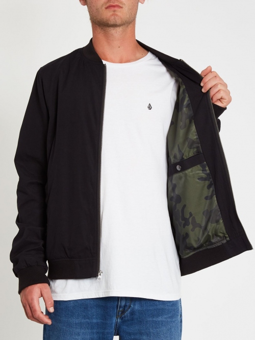 VOLCOM BURNWARD JACKET BLACK COMBO