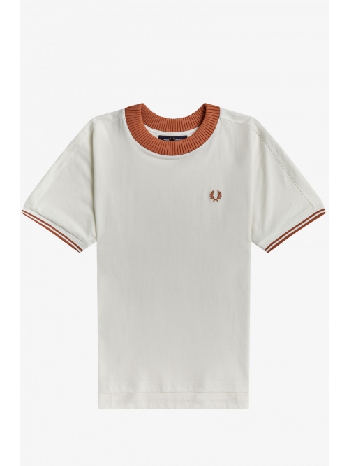 FRED PERRY KNITTED TRIM W´T-SHIRT