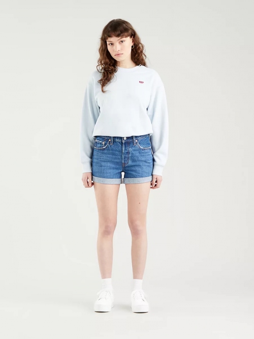 LEVIS 501 ROLLED WSHORT ORINDA TROY
