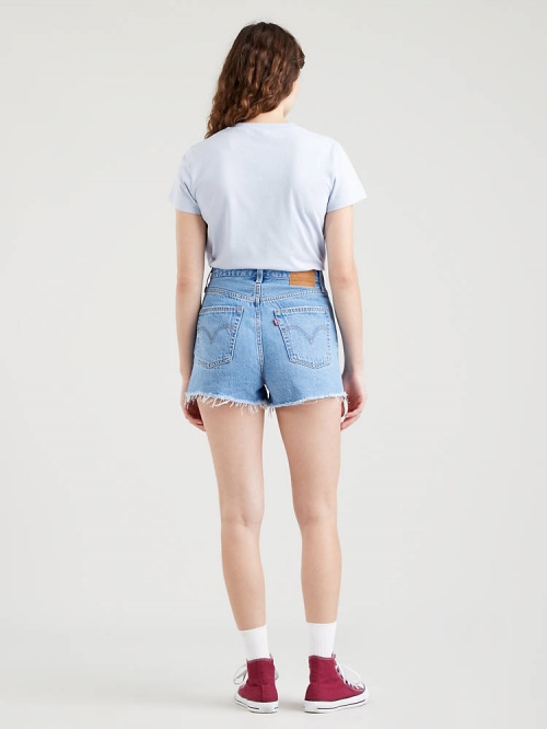 LEVIS RIBCAGE WSHORTS BERNAL MID STONEW