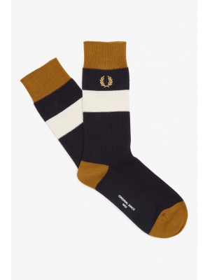 FRED PERRY WAFFLE STRIPE SOCKS