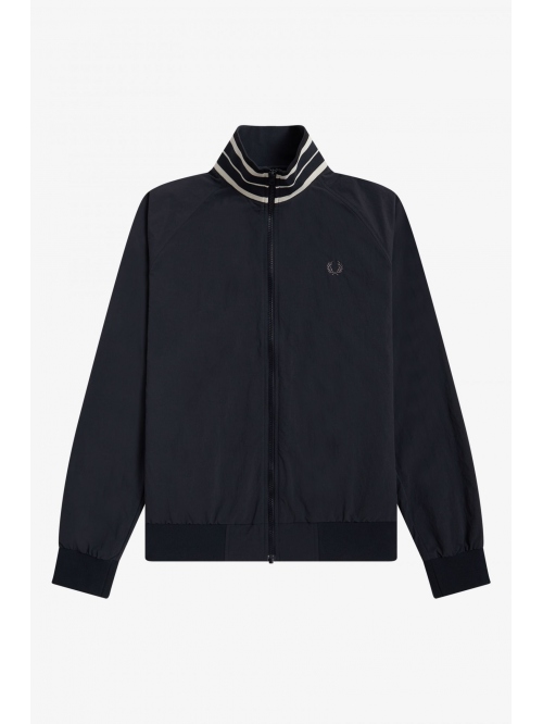 FRED PERRY STRIPED COLLAR TRACK JACKET
