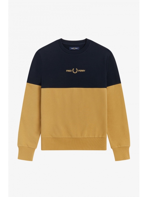 FRED PERRY COLOURBLOCK SWEATSHIRT