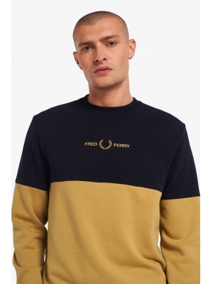 FRED PERRY COLOURBLOCK SWEATSHIRT