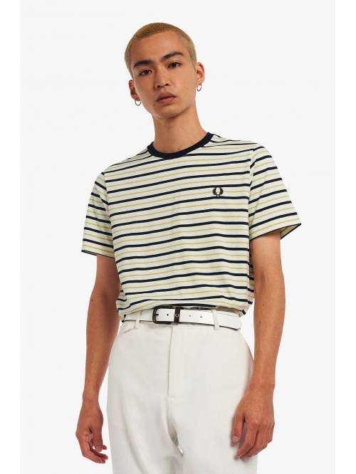 FRED PERRY STRIPED T SHIRT