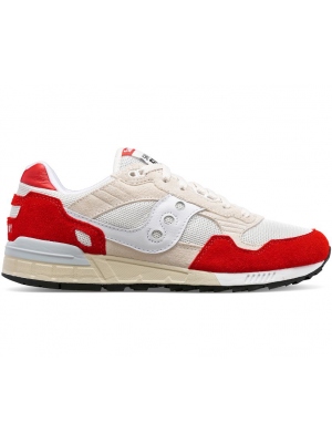 SAUCONY SHADOW 5000 SHOE WHT/RED