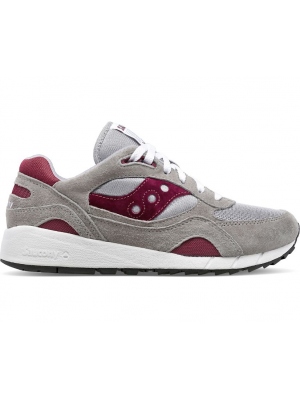 SAUCONY SHADOW 6000 SHOE GREY/RED