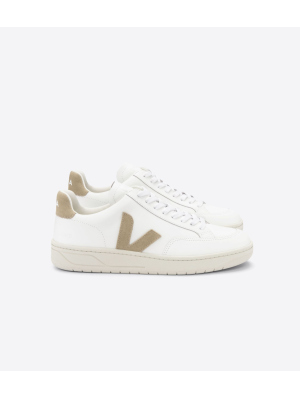 VEJA V 12 SUEDE W`SHOE WHT/DUNE