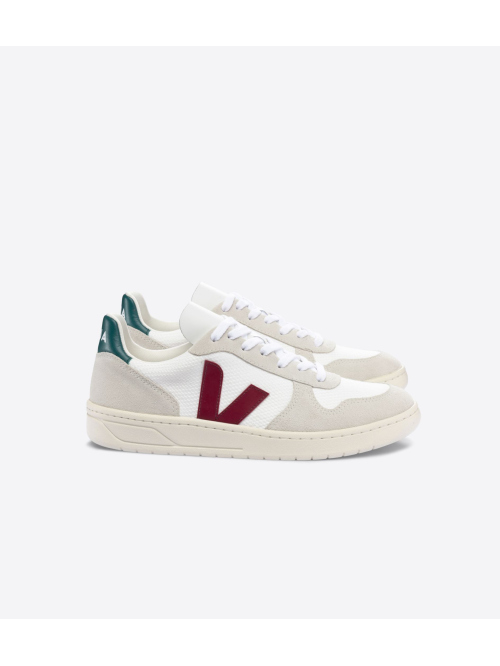 VEJA V 10 B MESH SHOE WHT/MARSA/BRITT