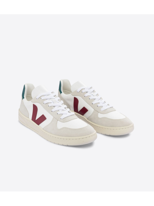 VEJA V 10 B MESH SHOE WHT/MARSA/BRITT