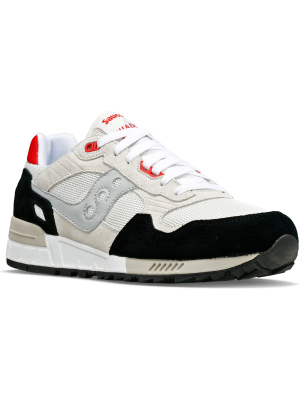 SAUCONY SHADOW 5000 SHOE WHT/BLK/RED