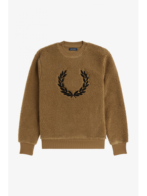 FRED PERRY BORG FLEECE SWEATSHIRT