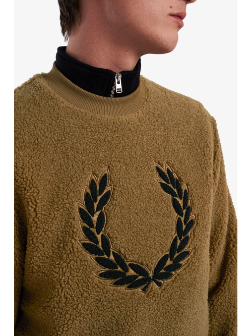 FRED PERRY BORG FLEECE SWEATSHIRT