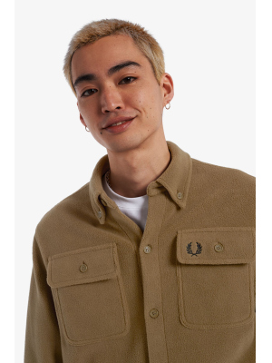 FRED PERRY REVERSE FLEECEBACK OVERSHIRT