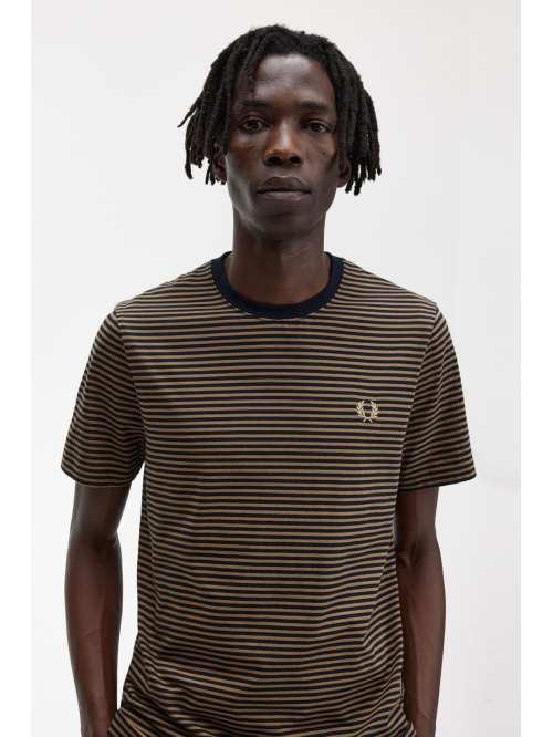 FRED PERRY FINE STRIPE T SHIRT