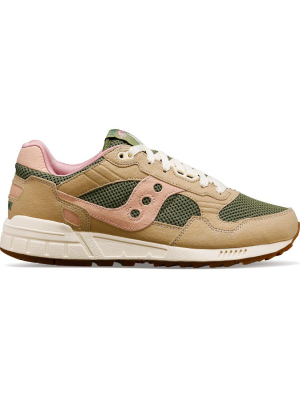 SAUCONY SHADOW 5000 SHOE TAN/OLIVE