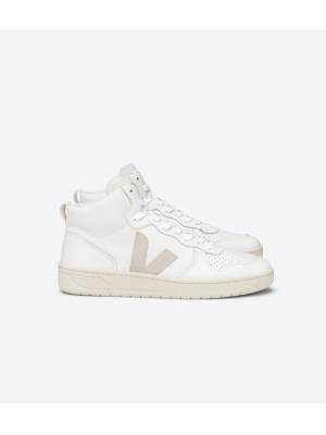 VEJA V 15 LEATHER WSHOE WHT/NATURAL