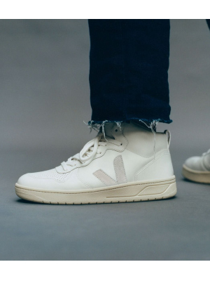 VEJA V 15 LEATHER WSHOE WHT/NATURAL