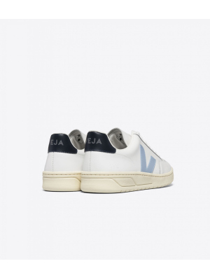 VEJA V 12 LEATHER SHOE WHITE/STEEL/NAUTI