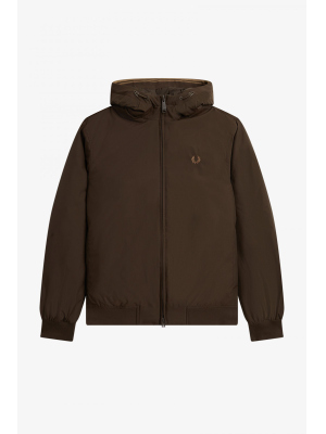 FRED PERRY PAD.HOODED BRENTHAM JKT TOBAC
