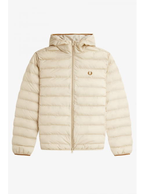 FRED PERRY INSULATED HOODED JACKET OATME