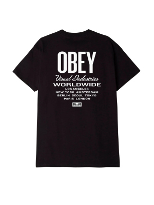 OBEY VISUAL IND. WORLDWIDE T SHIRT