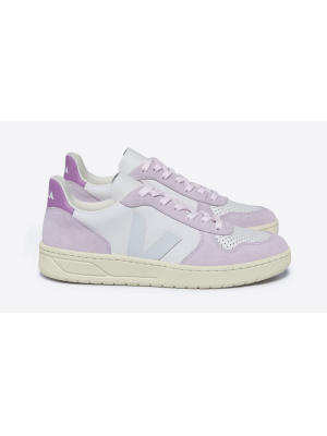 VEJA V 10 LEATHER W´SHOE GRAVEL/PARME