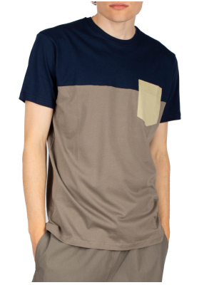 IRIEDAILY BLOCK POCKET T SHIRT