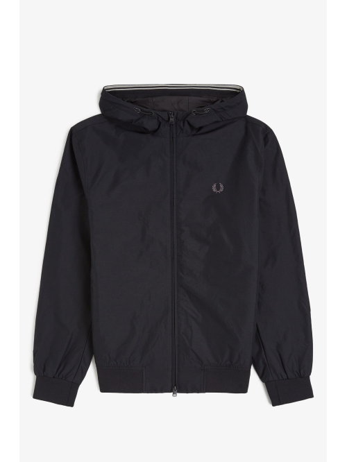 FRED PERRY BRENTHAM HOODED JACKET BLACK