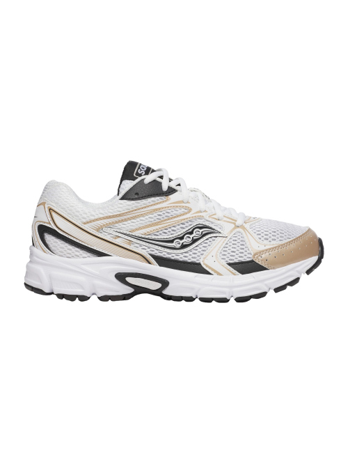 SAUCONY RIDE MILLENNIUM SHOE WH/GOLD/BLK