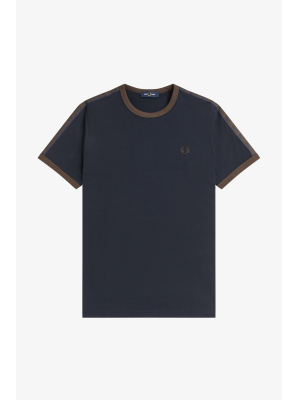 FRED PERRY CONTRAST TAPE RINGER T SHIRT