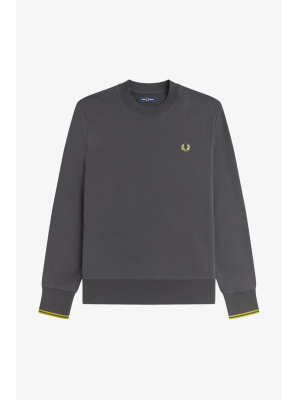 FRED PERRY CREW NECK SWEATSHIRT