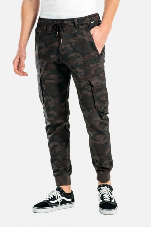 REELL REFLEX RIB CARGO PANT BLACK CAMO