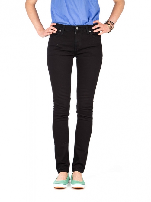 NUDIE SKINNY LIN W`JEANS BLACK BLACK